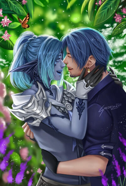 Blue and Tretesta by ShedezArt