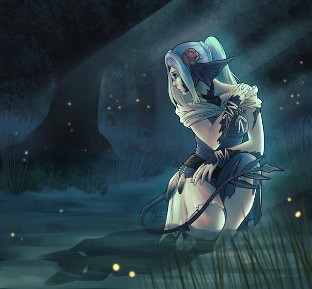 Blue at Night by NihilAzari