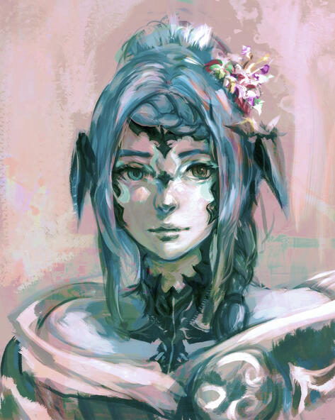 Blue Portrait by WesleyChen