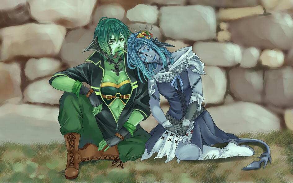 Blue and Veldi by ShedezArt