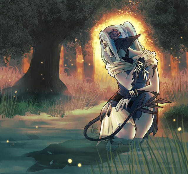 Blue at Sunset by Nihilazari